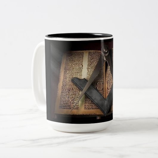 Tasse 2 Couleurs Freemason (Devant gauche)