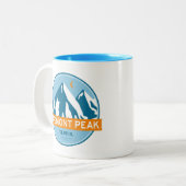 Tasse 2 Couleurs Fremont Peak Wyoming Stars Lune (Devant gauche)