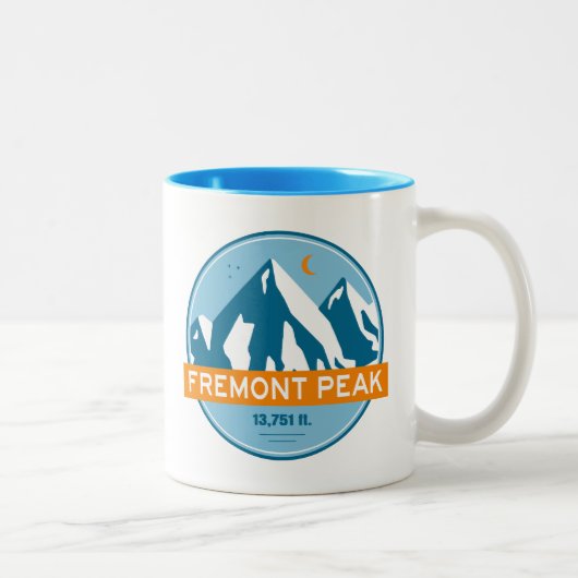 Tasse 2 Couleurs Fremont Peak Wyoming Stars Lune (Droit)