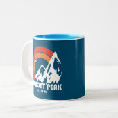 Tasse 2 Couleurs Fremont Peak Wyoming Sun Eagle (Devant gauche)