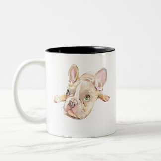 Tasse 2 Couleurs French Bulldog Mug, Dog Mom Gift, Cute Ceramic