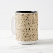 Tasse 2 Couleurs Frenchie et Bones (Devant gauche)