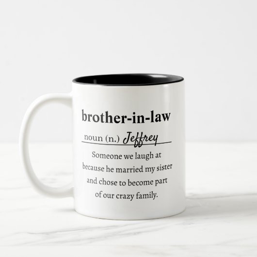 Tasse 2 Couleurs Frère dans la définition de la loi (Gauche)