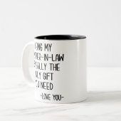 Tasse 2 Couleurs Frère Mug, beau-frère (Devant gauche)