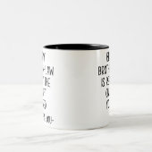Tasse 2 Couleurs Frère Mug, beau-frère (Centre)