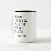 Tasse 2 Couleurs Frère Mug, beau-frère (Devant gauche)