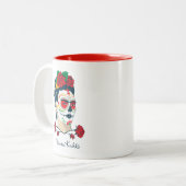 Tasse 2 Couleurs Frida Kahlo | El Día de los Muertos (Devant gauche)