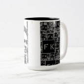 Tasse 2 Couleurs Frida Kahlo Portrait noir et blanc (Devant droit)