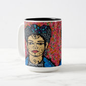 Tasse 2 Couleurs Frida Khalo (Devant gauche)