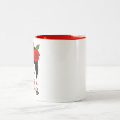 Tasse 2 Couleurs Frida Red Roses (Centre)