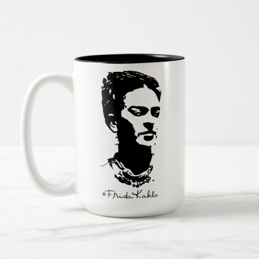 Tasse 2 Couleurs Frida Shadow Portrait (Gauche)