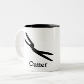 Tasse 2 Couleurs Frisbee final de coupeur (Devant gauche)