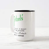 Tasse 2 Couleurs Fritzel's Restaurant, State & Lake, Chicago, IL (Devant gauche)