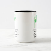 Tasse 2 Couleurs Fritzel's Restaurant, State & Lake, Chicago, IL (Centre)