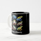 Tasse 2 Couleurs Frog Autism Neurodiversity is Necessary SPED (Devant gauche)