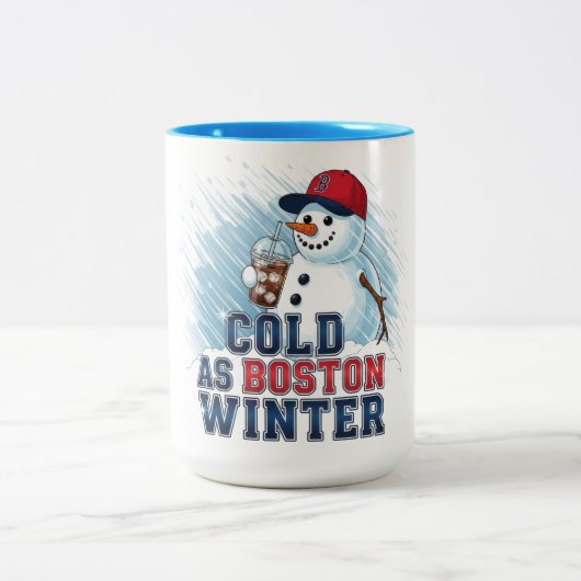 Tasse 2 Couleurs Froid comme Boston Winter (Centre)