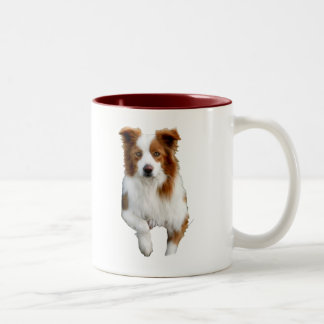 Tasse 2 Couleurs frontière collie2