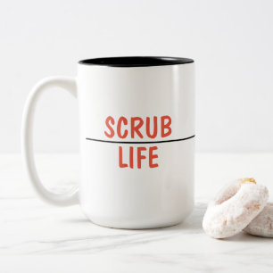Tasse 2 Couleurs Frottez la vie