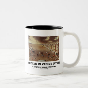 Tasse 2 Couleurs Frozen In Venice (1708) par Gabriele Bella