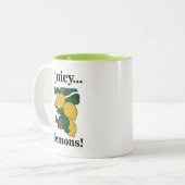 Tasse 2 Couleurs Fruit de citron agrume  (Devant gauche)