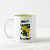 Tasse 2 Couleurs Fruit de citron agrume  (Gauche)