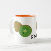 Tasse 2 Couleurs Fruit de kiwi (Devant gauche)