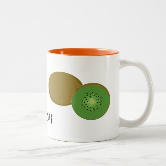 Tasse 2 Couleurs Fruit de kiwi (Droit)