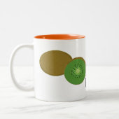 Tasse 2 Couleurs Fruit de kiwi (Gauche)