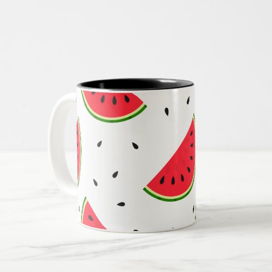 Tasse 2 Couleurs Fruit de pastèque rouge (Devant gauche)