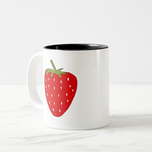 Tasse 2 Couleurs Fruit fraise (Devant gauche)