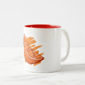 Tasse 2 Couleurs Fruit Motif Sang Orange Cadeaux (Devant droit)