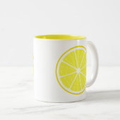 Tasse 2 Couleurs Fruit stylisé citron (Devant droit)