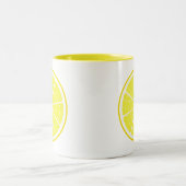 Tasse 2 Couleurs Fruit stylisé citron (Centre)