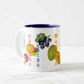 Tasse 2 Couleurs Fruits Mango (Devant gauche)
