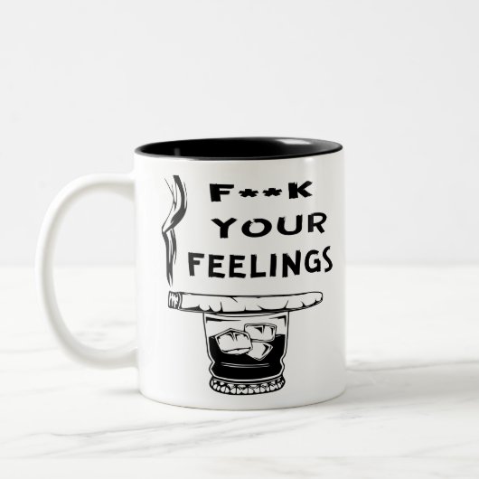 Tasse 2 Couleurs Fuc>| Vos sentiments #USAPatriotGraphics © (Gauche)