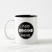 Tasse 2 Couleurs Fully Custom Business Logo Branding (Gauche)