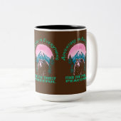 Tasse 2 Couleurs Fumer l'ours, Temps d'aventure (Devant droit)