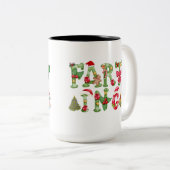 Tasse 2 Couleurs Fun Christmas Fart (Devant droit)