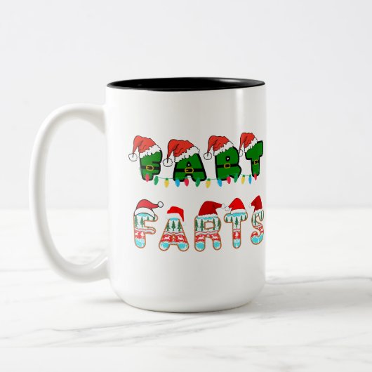 Tasse 2 Couleurs Fun Christmas Fart (Gauche)