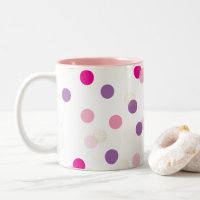 FUN CONFETTI SPOTS mignon fun rétro or rose violet