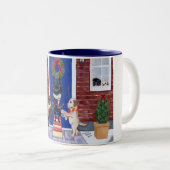 Tasse 2 Couleurs Fun de Noël (Devant droit)