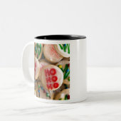 Tasse 2 Couleurs Fun festif biscuits de vacances faits maison (Devant gauche)