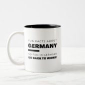 Tasse 2 Couleurs Fun Fun Facts sur l'Allemagne (Gauche)