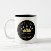 Tasse 2 Couleurs Fun Pickleball Reine Couronne Nom initial (Gauche)