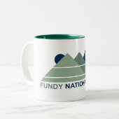Tasse 2 Couleurs Fundy National Park Mountain Sun (Devant gauche)