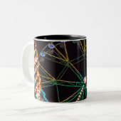 Tasse 2 Couleurs Funfair Ferris Wheel at Night (Devant gauche)