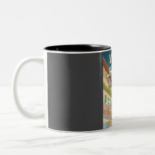 Tasse 2 Couleurs Funky 5 Star Vienne Autriche Revue de voyage Poste