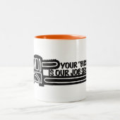 Tasse 2 Couleurs Funky Plumbing Company, Construction (Centre)