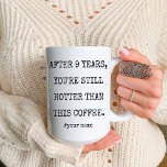 Tasse 2 Couleurs Funny 9ème anniversaire de la poterie pour la femm<br><div class="desc">C'est un drôle cadeau de tasse de café 9e anniversaire pour mari femme ou petite amie petit ami. envoyez cette tasse quelqu'un que vous aimez comme un cadeau pour les rendre heureux! Cette tasse de café Représente une drôle de typographie disant. c'est une tasse de café personnalisable. Cliquez sur le...</div>