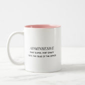 Tasse 2 Couleurs Funny Admin Professional Virtual Assistant Office (Gauche)